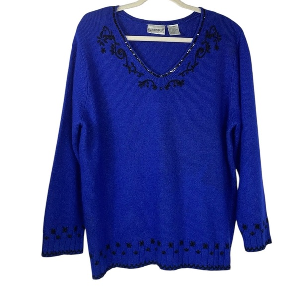 FASHION BUG EMBELLISHED SWEATER - Picture 1 of 8